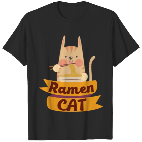 Discover Cute Feline product - Ramen Cat T-shirt