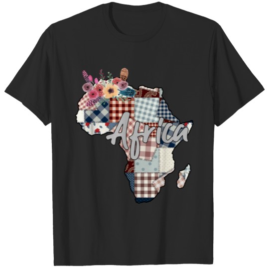 Discover Africa Fabric Map T-shirt