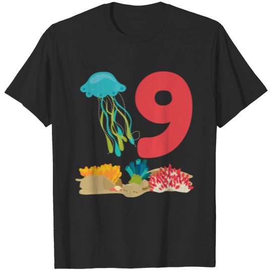 Discover 9th Birthday Shirt Kids Cartoon Cartoon T-Shirt T-shirt