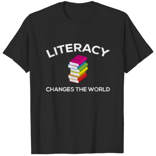 Discover Literacy Changes The World TShirt Reading Books T T-shirt