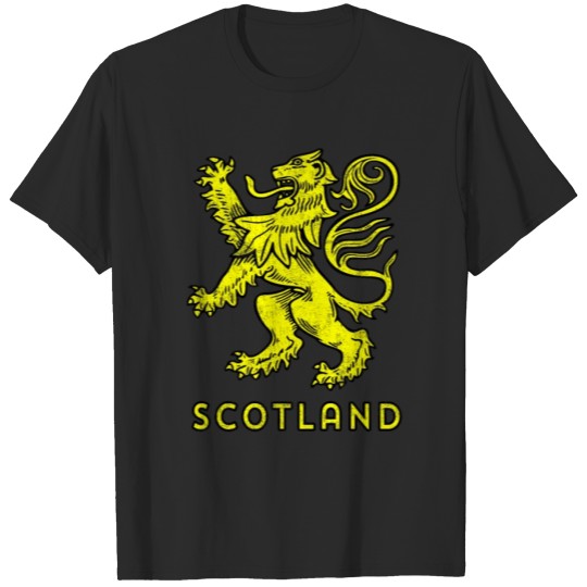 Discover Scottish Rampant Lion design Scotland Coat of T-shirt
