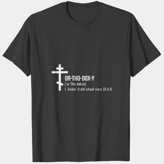 Orthodox Easter Cross Christian Bible God gift T-shirt