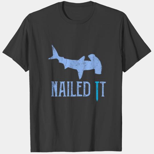 Shark Week Nailed It Hammerhead Shark Diving Gift T-shirt