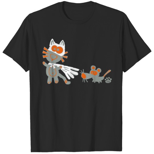 Discover Cat Katze Katzen Mouse Superhero T-shirt
