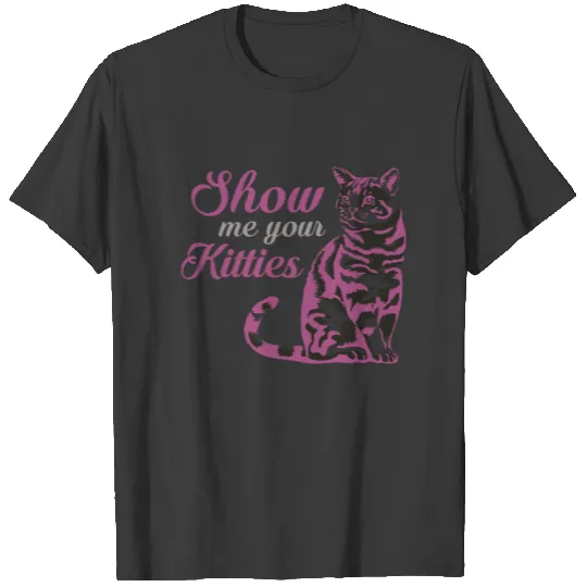Mardi Gras Show me Your Kitties Wordplay Gift T-shirt