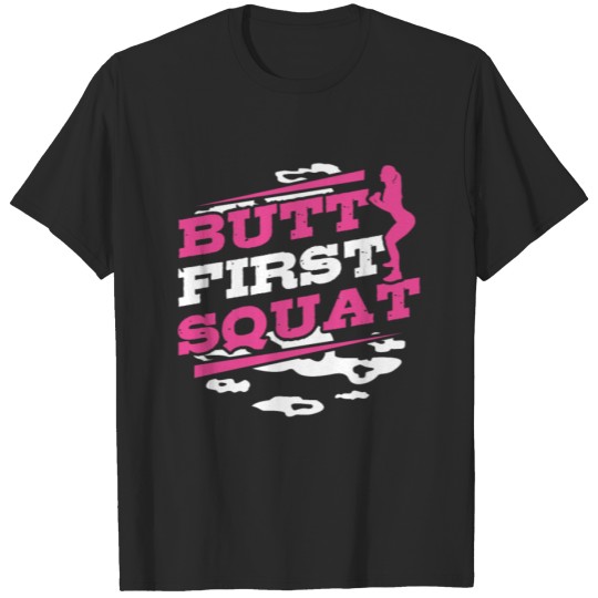 Discover Squat Butt Squats Gym Girl Fitness Workout Gift T-shirt