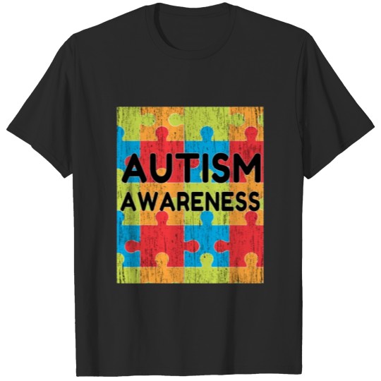 Discover Mens Autism Awareness Distressed T-Shirt T-shirt