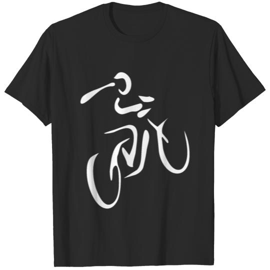 Bicycle icon cyclist driving sport T-shirt