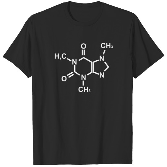 Discover Caffeine Molecule Gamer Nerd Geek Science Funny T-shirt