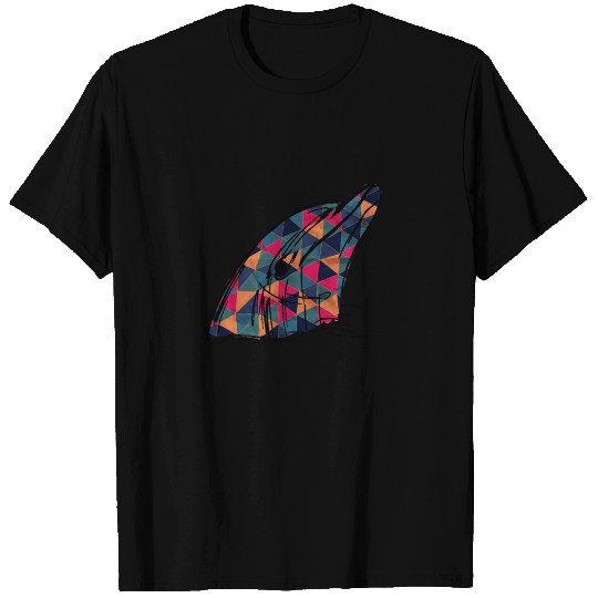 Vintage Retro Dolphin Geometric Pattern T-shirt