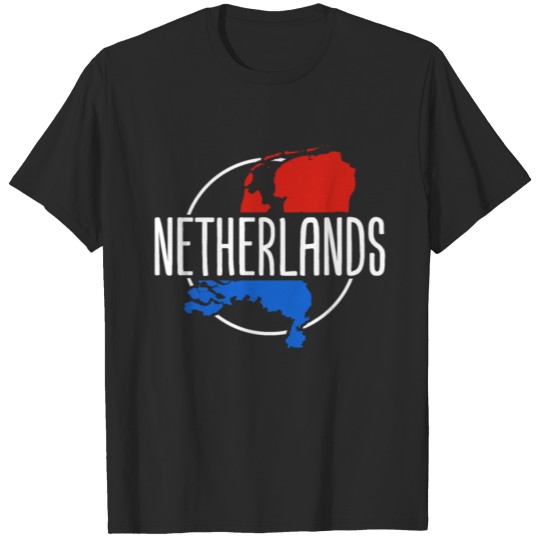 Discover Netherlands Dutch Flag Land Nation Map T-shirt