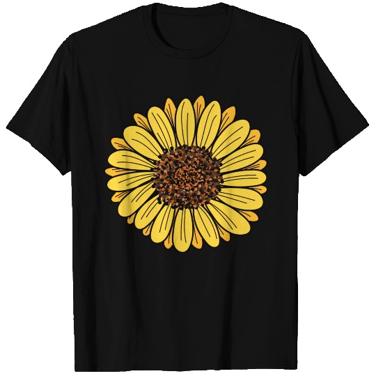 Sunflower flower art T-shirt