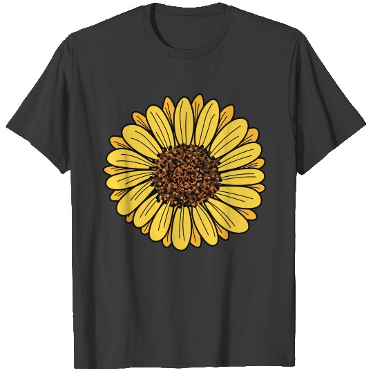 Sunflower flower art T-shirt