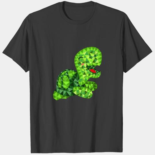 Cute Sea Turtle Smile Polygonal Ocean Animal Gift T-shirt