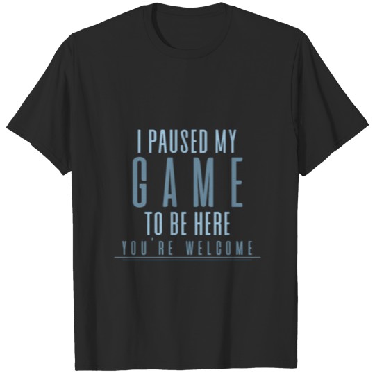 Game Paused Console Nerd T-shirt