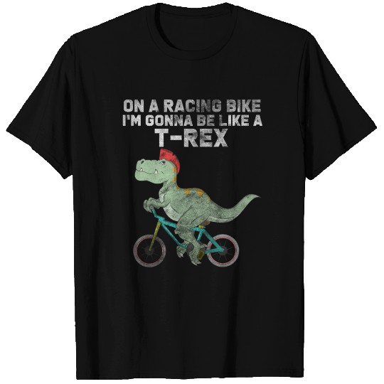 Bicycle dinosaur T-Rex T-shirt