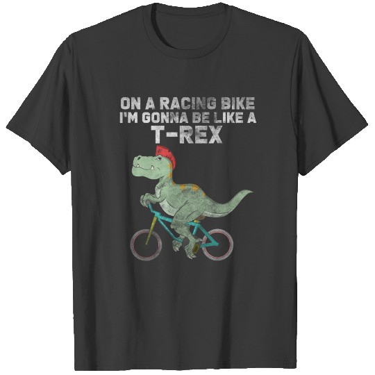 Bicycle dinosaur T-Rex T-shirt