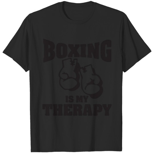 Discover boxing is my therapy T-shirt