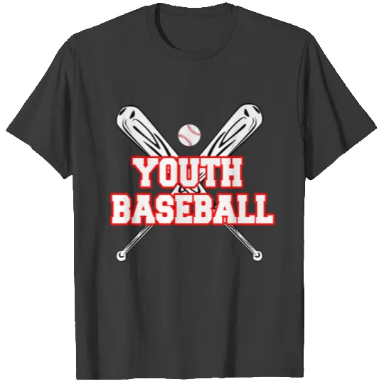 Baseball Youth Kids Bat T-shirt