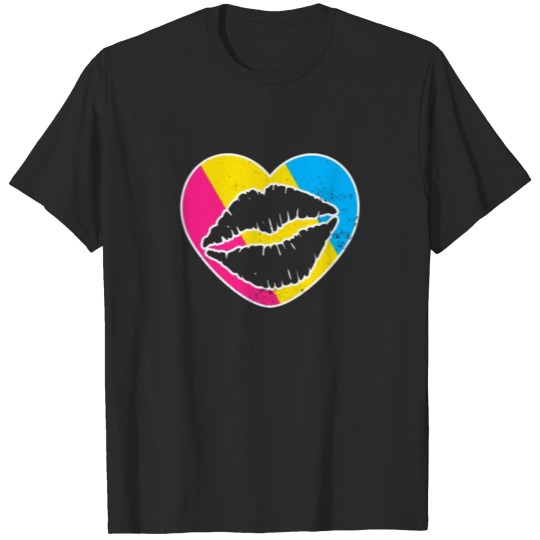Discover Pansexual Kissing Lips Gift T-shirt