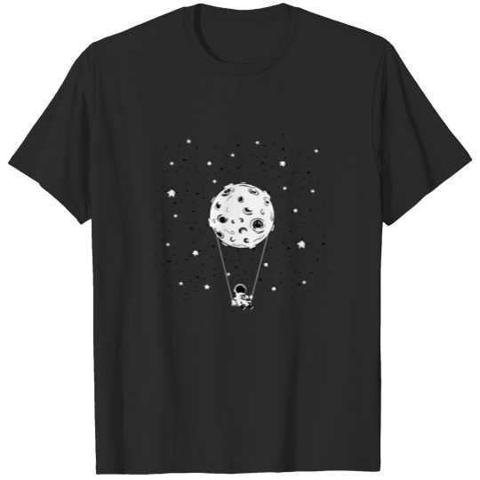 Cute Awesome Astronaut Stars Moon Galaxy Outer T-shirt