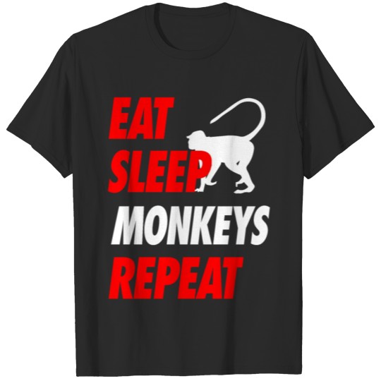 Discover EAT SLEEP MONKEYS REPEAT Shirt T-shirt