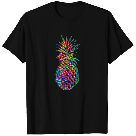 Multi colored pineapple T-shirt