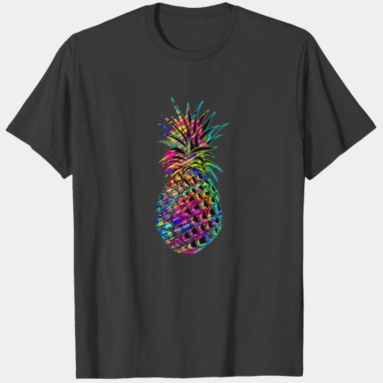Multi colored pineapple T-shirt