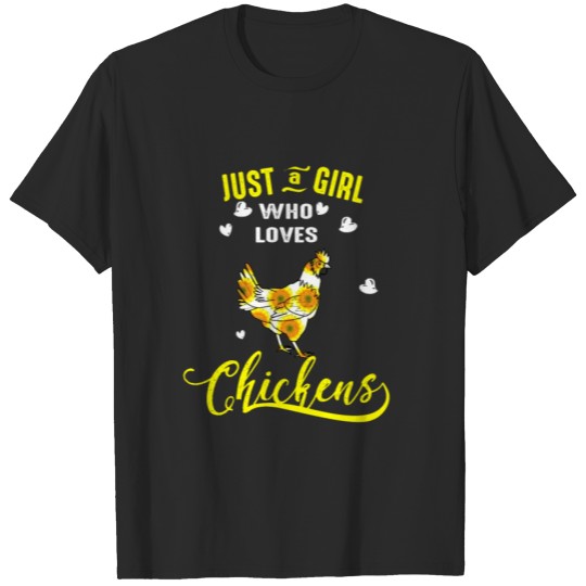 Discover Just A Girl Who Loves Chickens T-shirt