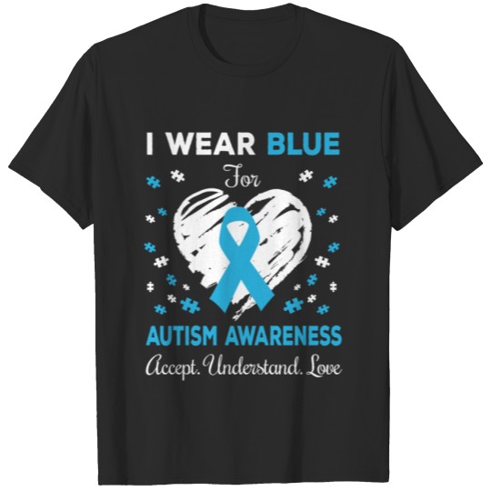 Discover I Wear Blue For Autism Awareness T-shirt