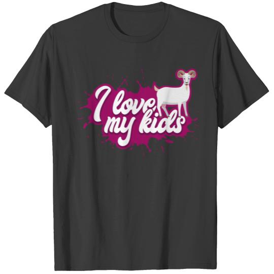 Goat Mom Or Dad Pet Owner Love Kids Humor T-shirt