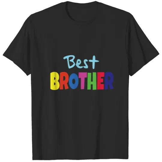 Discover Best Brother colorful children and baby typography T-shirt