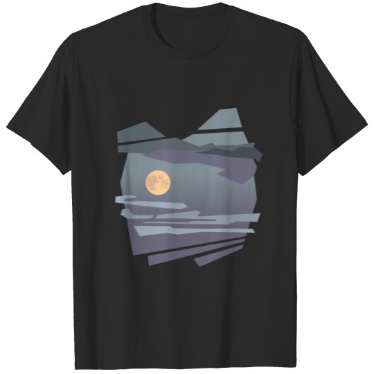 Discover Full moon at night T-shirt