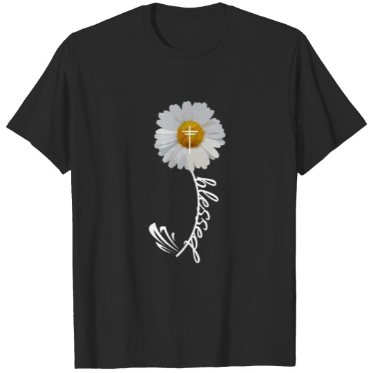 Discover Blessed Cross Bible Trendy Christian Religious T-shirt