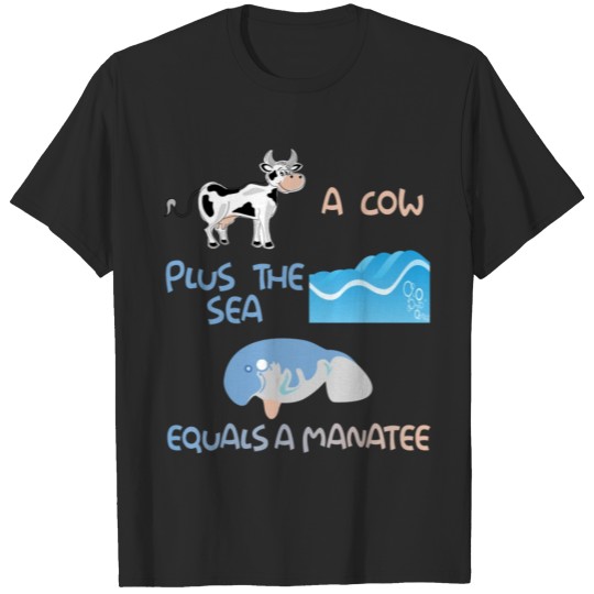 Discover Funny Manadesign Pun Product A Cow Plus The Sea T-shirt