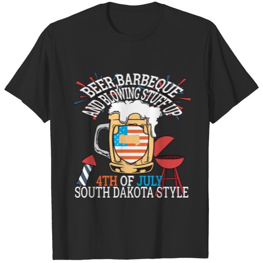 Discover Beer BBQ And Blowin Stuff Up 4th Of July South T-shirt