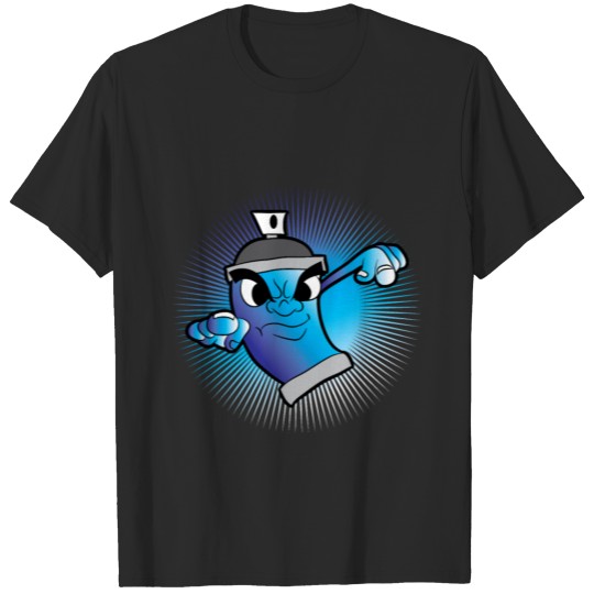 Discover Cool Blue Spray Paint T-shirt