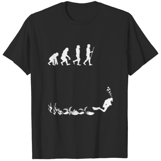 Discover Diver Design Evolution of Man Funny Cool Gift Idea T-shirt