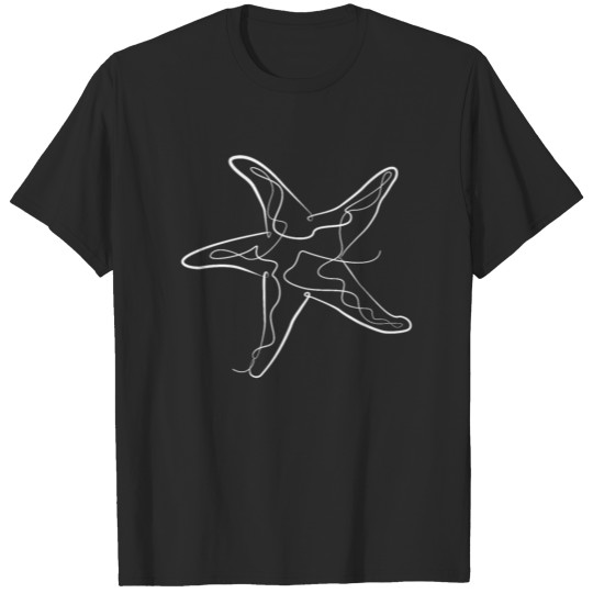 Discover Starfish - one line drawing T-shirt