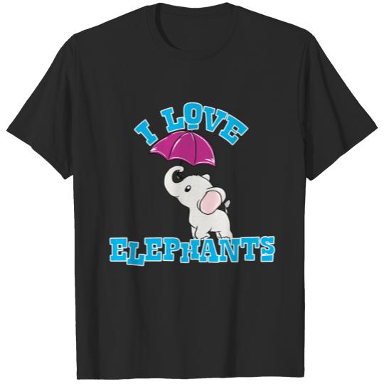 Discover I love elephants T-shirt