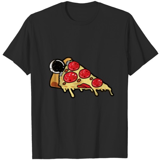 Discover Pizza with Astronaut Universe Space Gift Idea T-shirt