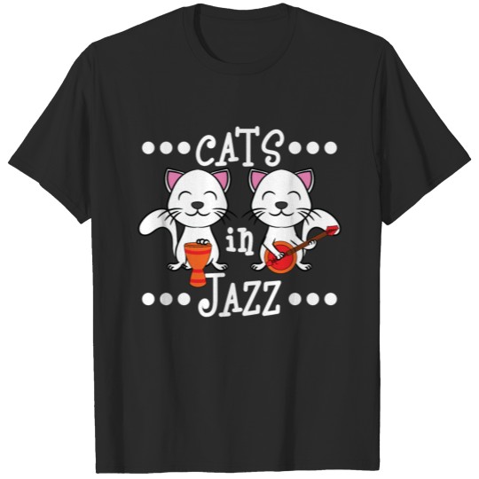 Discover A Cute Cat Tee For Animal And Music Lovers Saying T-shirt