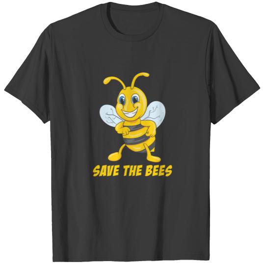 Save The Bees Comic Beekeeper Environmentalist T-shirt