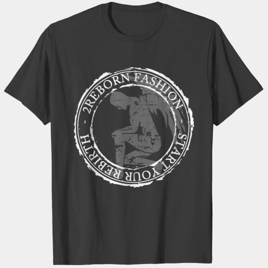 2reborn fashion start your rebirth LOGO white T-shirt