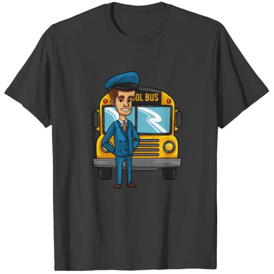 School Bus Drivers Transport Funny Gift T-shirt