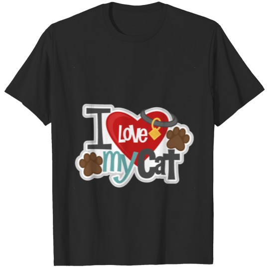Discover " i love my cat " T-shirt