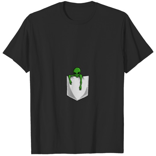 Breast Pocket Alien Chest Bag T-shirt