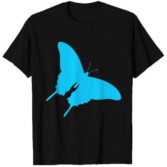 butterfly light blue T-shirt