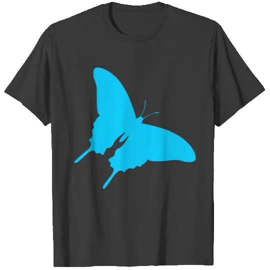 butterfly light blue T-shirt