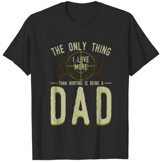 Discover Mens Hunting Dad Father`s Day print | Tee Deer T-shirt